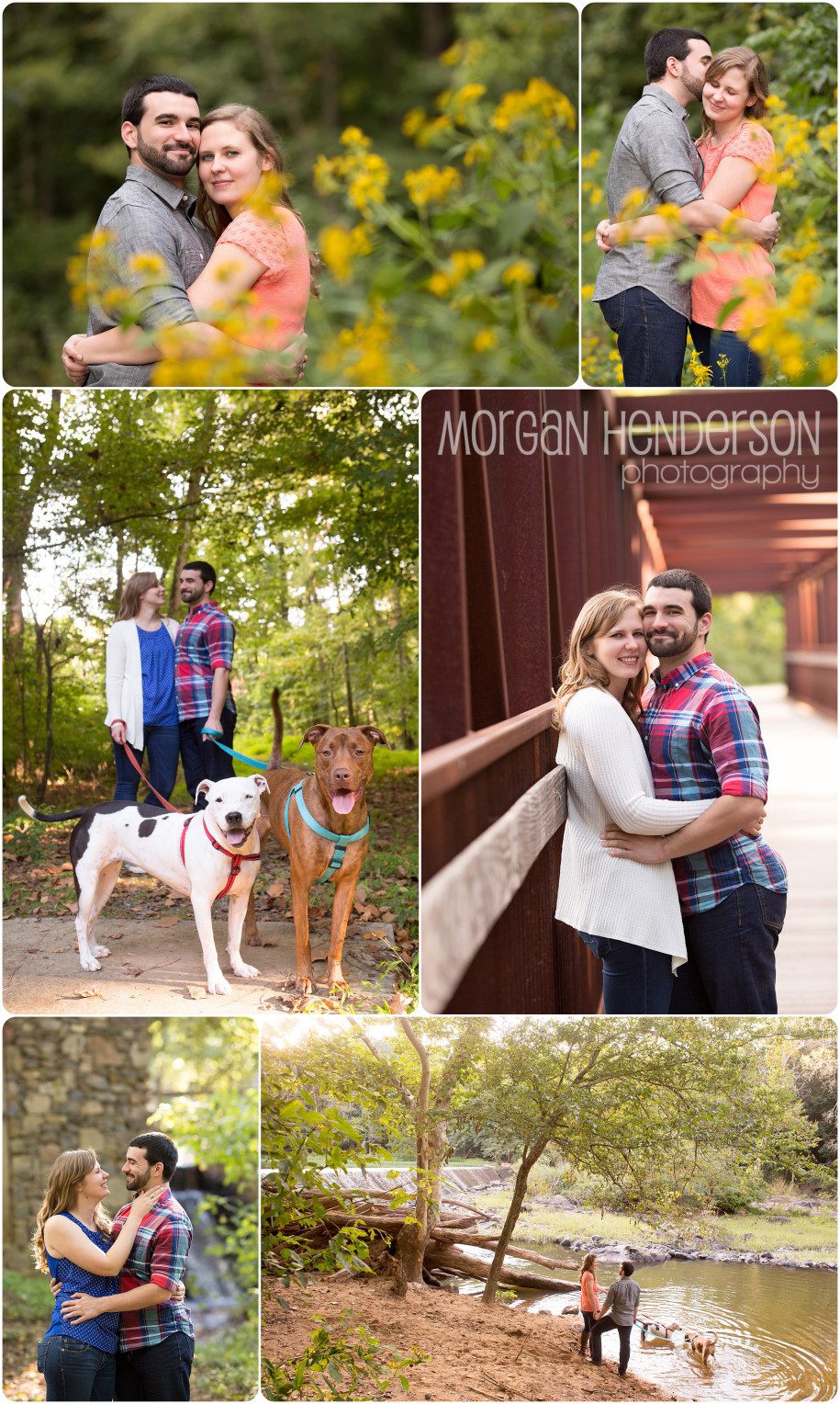engagement sessions with dogs durham
