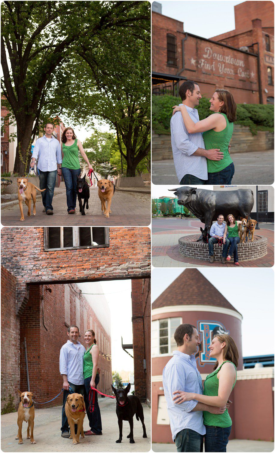 downtown durham engagement photography